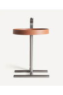 Brown Leather Side Table | Vical Home Geisingen | Oroatrade.com