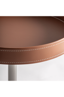 Brown Leather Side Table | Vical Home Geisingen | Oroatrade.com