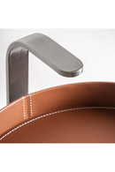 Brown Leather Side Table | Vical Home Geisingen | Oroatrade.com