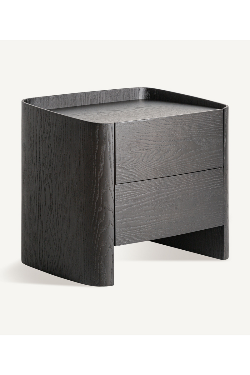 Black 2-Drawer Nightstand | Vical Home Wolfach | Oroatrade.com