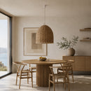 Woven Brown Rattan Pendant Lamp | Vical Home Hatelhe