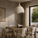Cream Curved Pendant Lamp | Vical Home Nyland