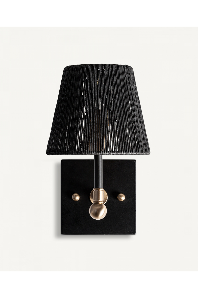 Black Rope Wall Lamp | Vical Home Gael | Oroatrade.com