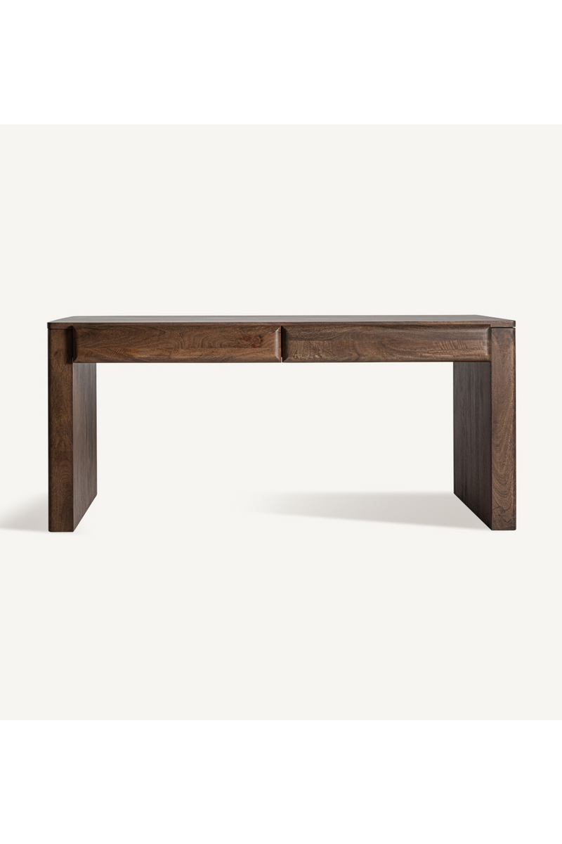 Mango Wood 2-Drawer Desk | Vical Home Gibles | Oroatrade.com