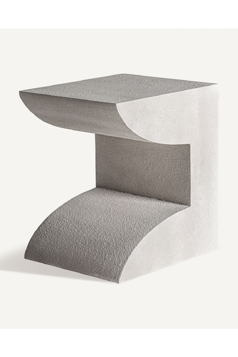 White Cement Side Table | Vical Home Trim | Oroatrade.com