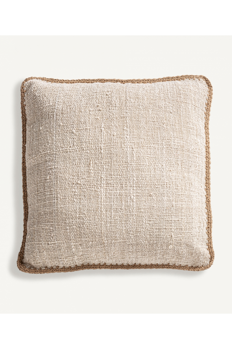 Brown Woven Cotton Cushion | Vical Home Serun | Oroatrade.com