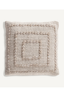 Seashell Studded Cotton Cushion | Vical Home Clancy | Oroatrade.com