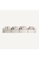 White Cotton Flanged Central Sofa | Vical Home Virolle | Oroatrade.com