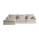 Hospitality furniture - White Right Corner Modular Sofa - www.oroatrade.com