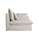 Hospitality furniture - White Right Corner Modular Sofa - www.oroatrade.com