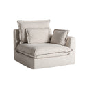 Hospitality furniture - White Right Corner Modular Sofa - www.oroatrade.com