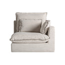 Hospitality furniture - White Right Corner Modular Sofa - www.oroatrade.com