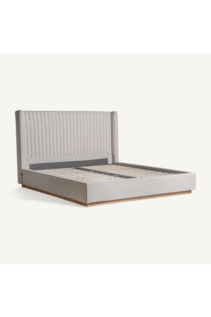 Gray Vertical Lined Bed | Vical Home Aunac | Oroatrade.com