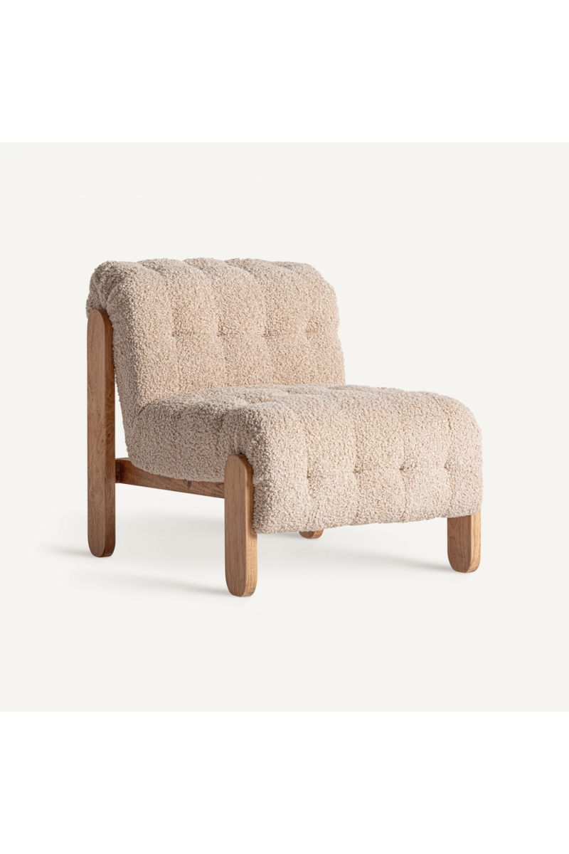 Beige Tufted Lounge Chair | Vical Home Neyprat | Oroatrade.com