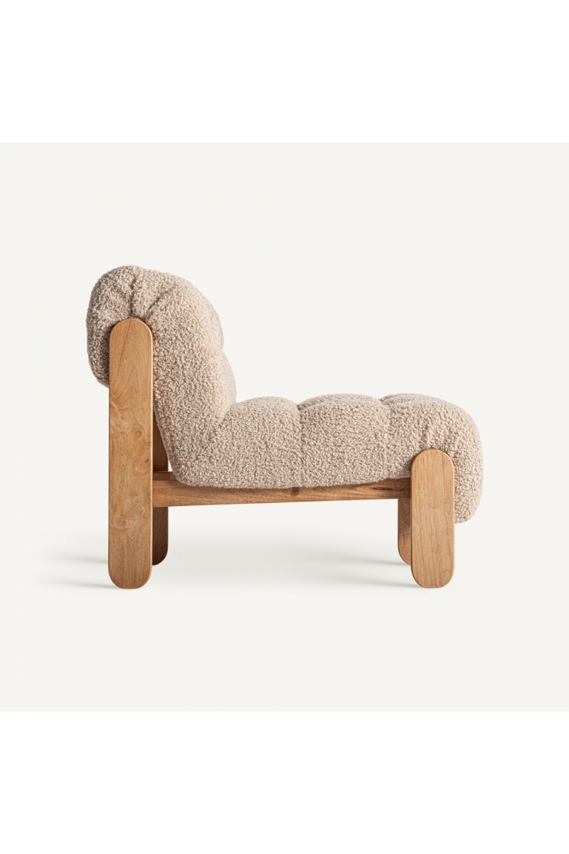 Beige Tufted Lounge Chair | Vical Home Neyprat | Oroatrade.com