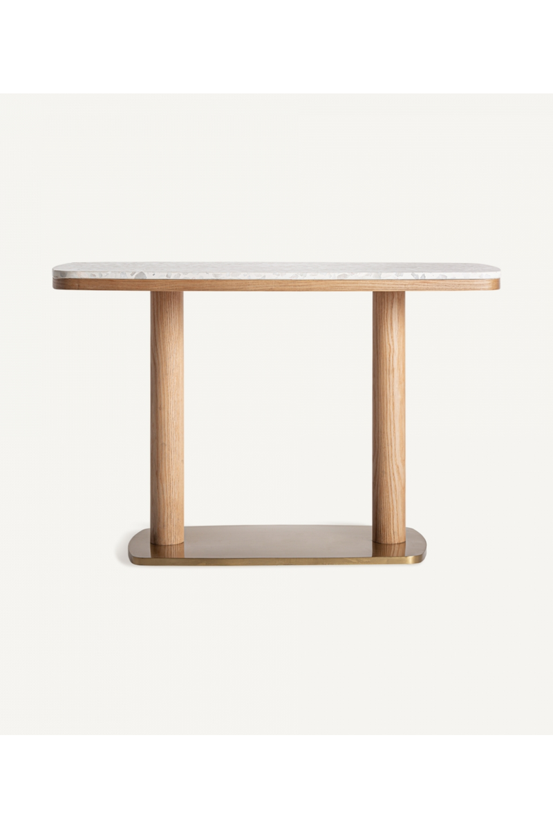 White Terrazzo Bar Table | Vical Home Birieux | Oroatrade.com