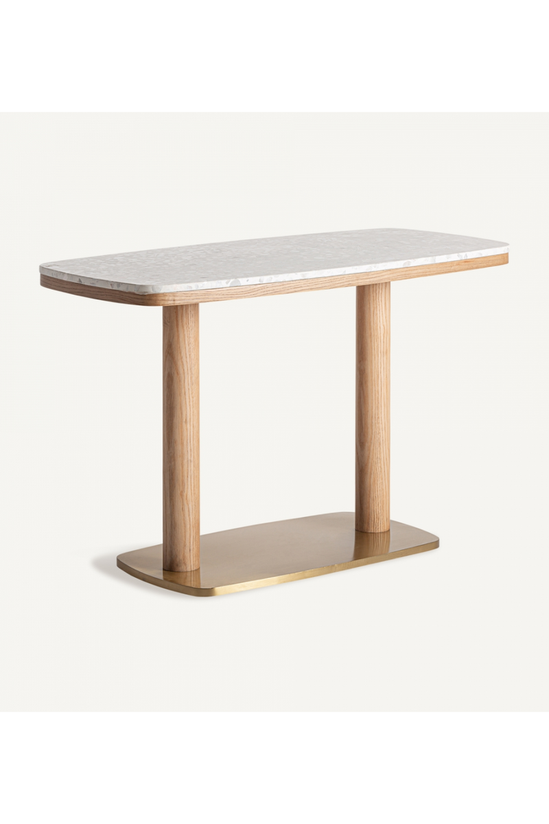 White Terrazzo Bar Table | Vical Home Birieux | Oroatrade.com