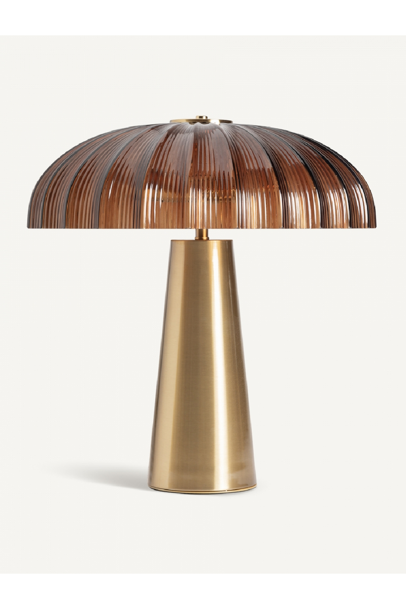 Reeded Brown Glass Table Lamp | Vical Home | Oroatrade.com