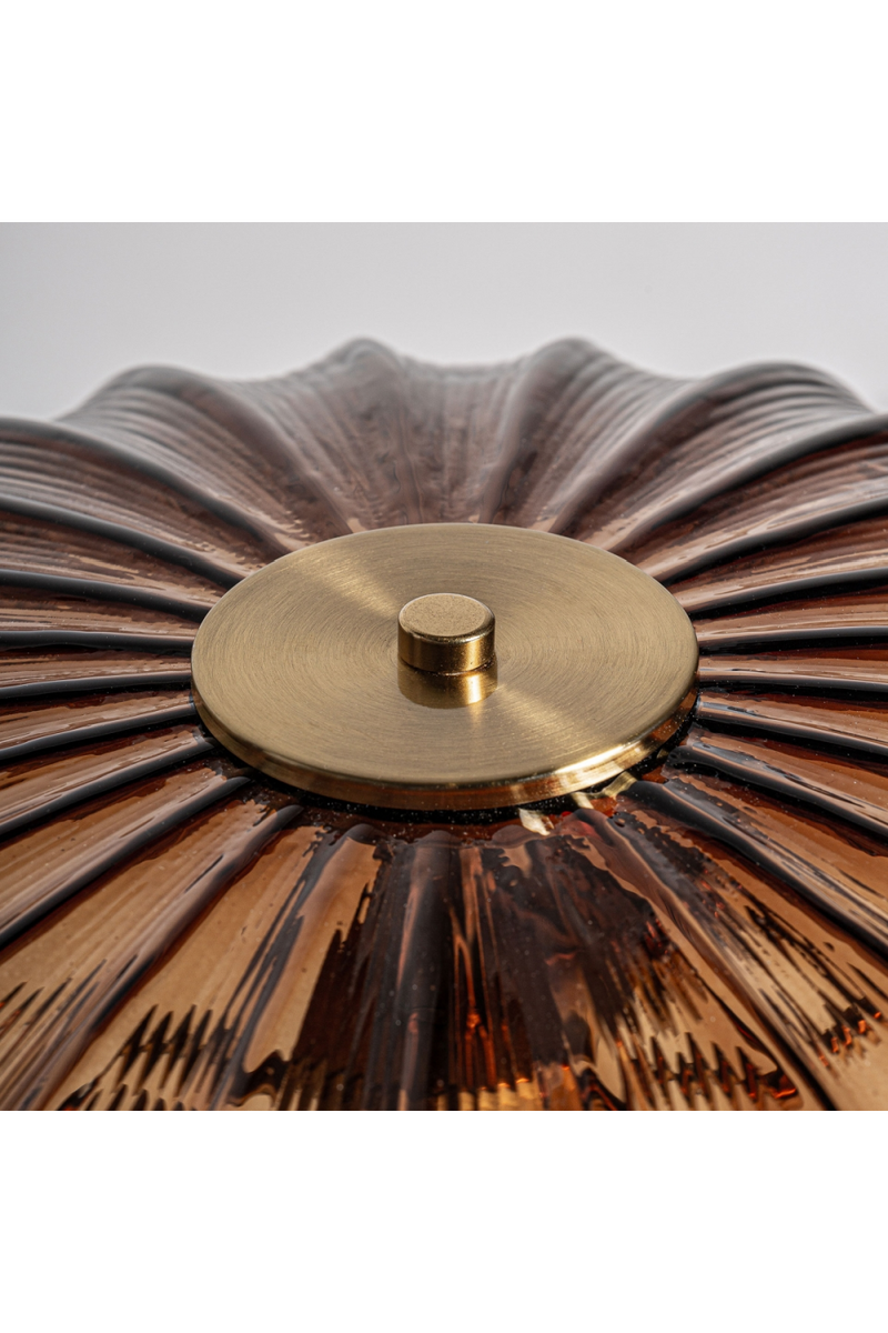 Reeded Brown Glass Table Lamp | Vical Home | Oroatrade.com