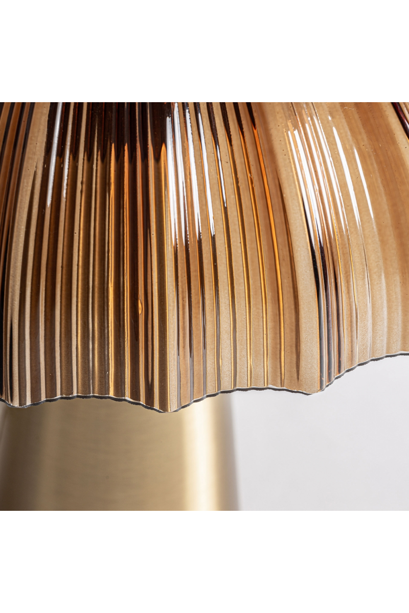 Reeded Brown Glass Table Lamp | Vical Home | Oroatrade.com