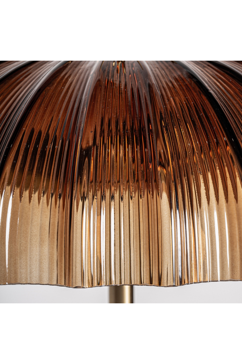 Reeded Brown Glass Floor Lamp | Vical Home | Oroatrade.com