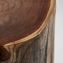 Hospitality furniture - Organic Suar Wood Side Table - www.oroatrade.com