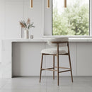 Brown Ash Wood Bar Stool | Vical Home Erlec