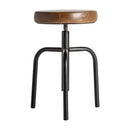 Brown Leather Seat Counter Stool | Vical Home Snait