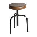 Brown Leather Seat Counter Stool | Vical Home Snait