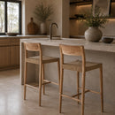 Hospitality furniture - Brown Teak Counter Stool - www.oroatrade.com