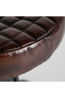 Brown Leather Vintage Stool | Vical Home Ripley | Oroatrade.com