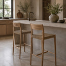 Hospitality furniture - Brown Teak Bar Stool - www.oroatrade.com