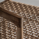 Hospitality furniture - Brown Teak Curved Counter Stool - www.oroatrade.com