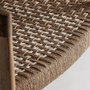 Hospitality furniture - Brown Teak Curved Counter Stool - www.oroatrade.com
