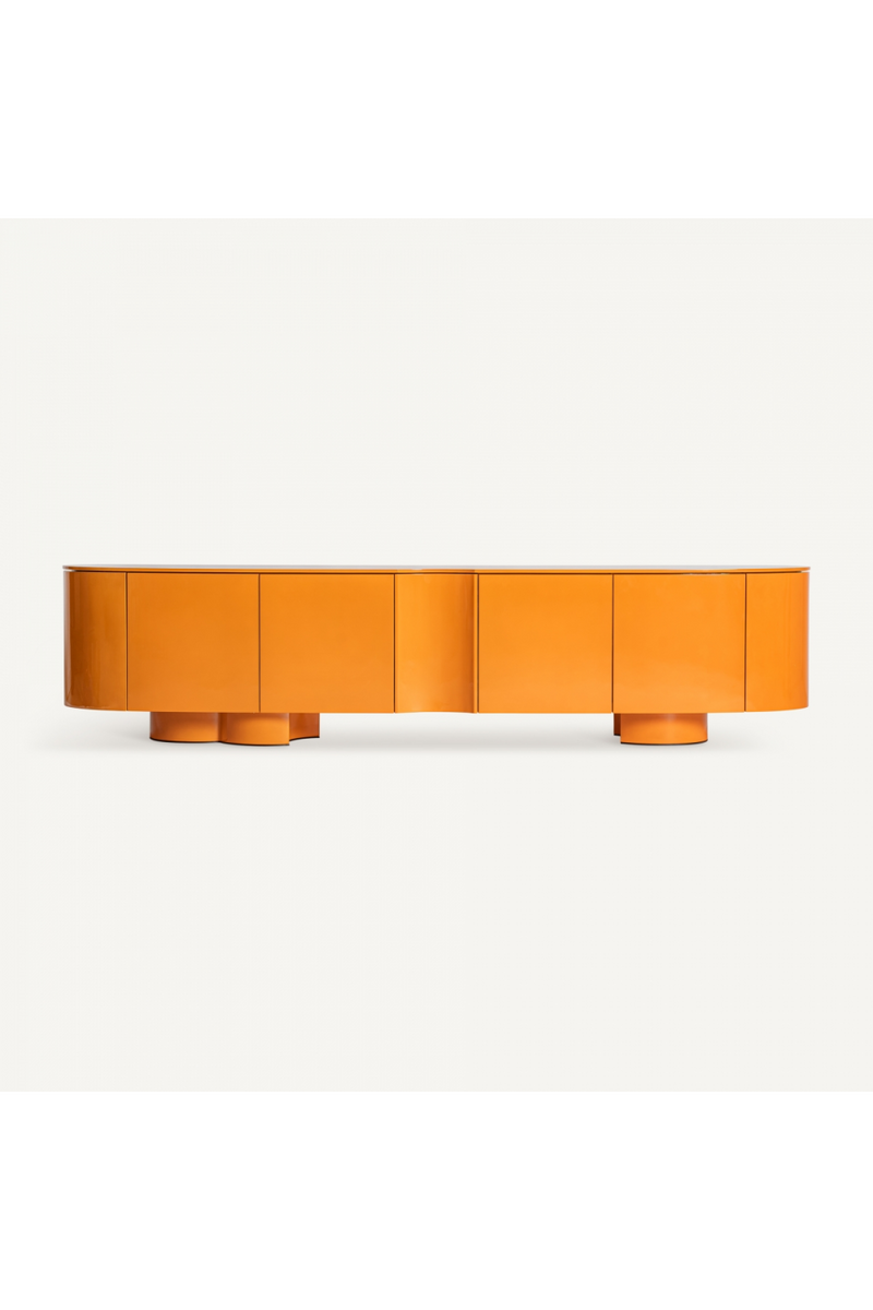 Orange 4-Door Media Unit | Vical Home Mirkov | Oroatrade.com