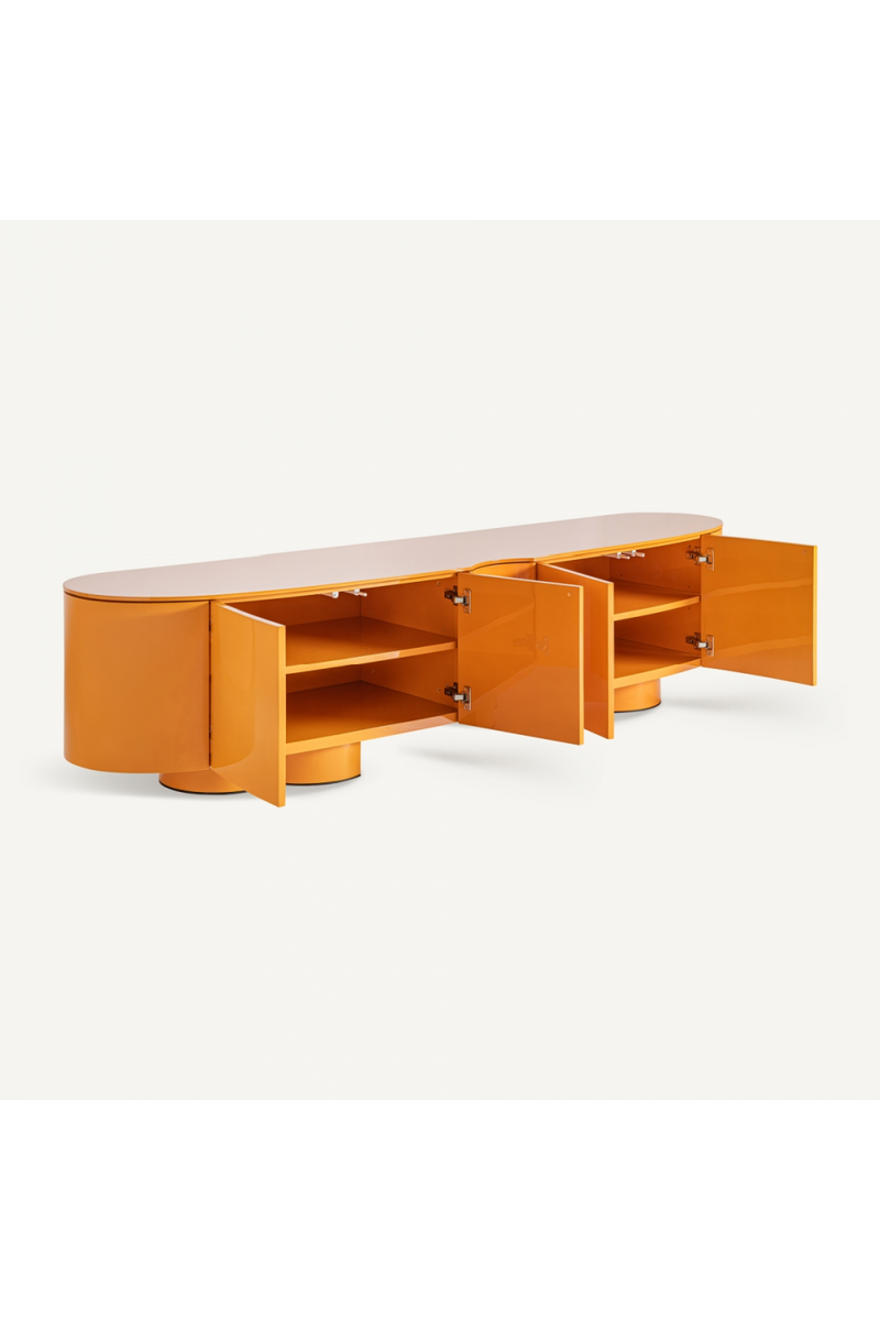 Orange 4-Door Media Unit | Vical Home Mirkov | Oroatrade.com