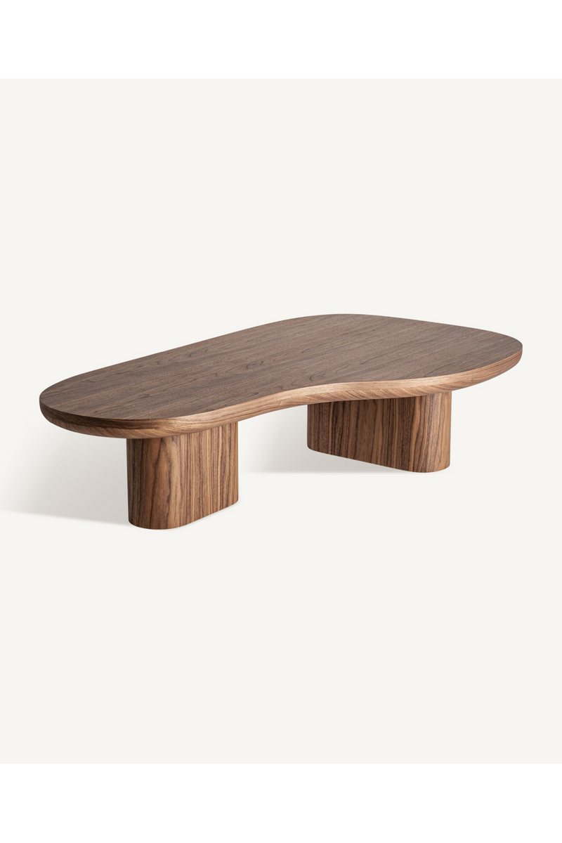 Organic-Shaped Wooden Coffee Table | Vical Home Dubí | Italianfurniture.com