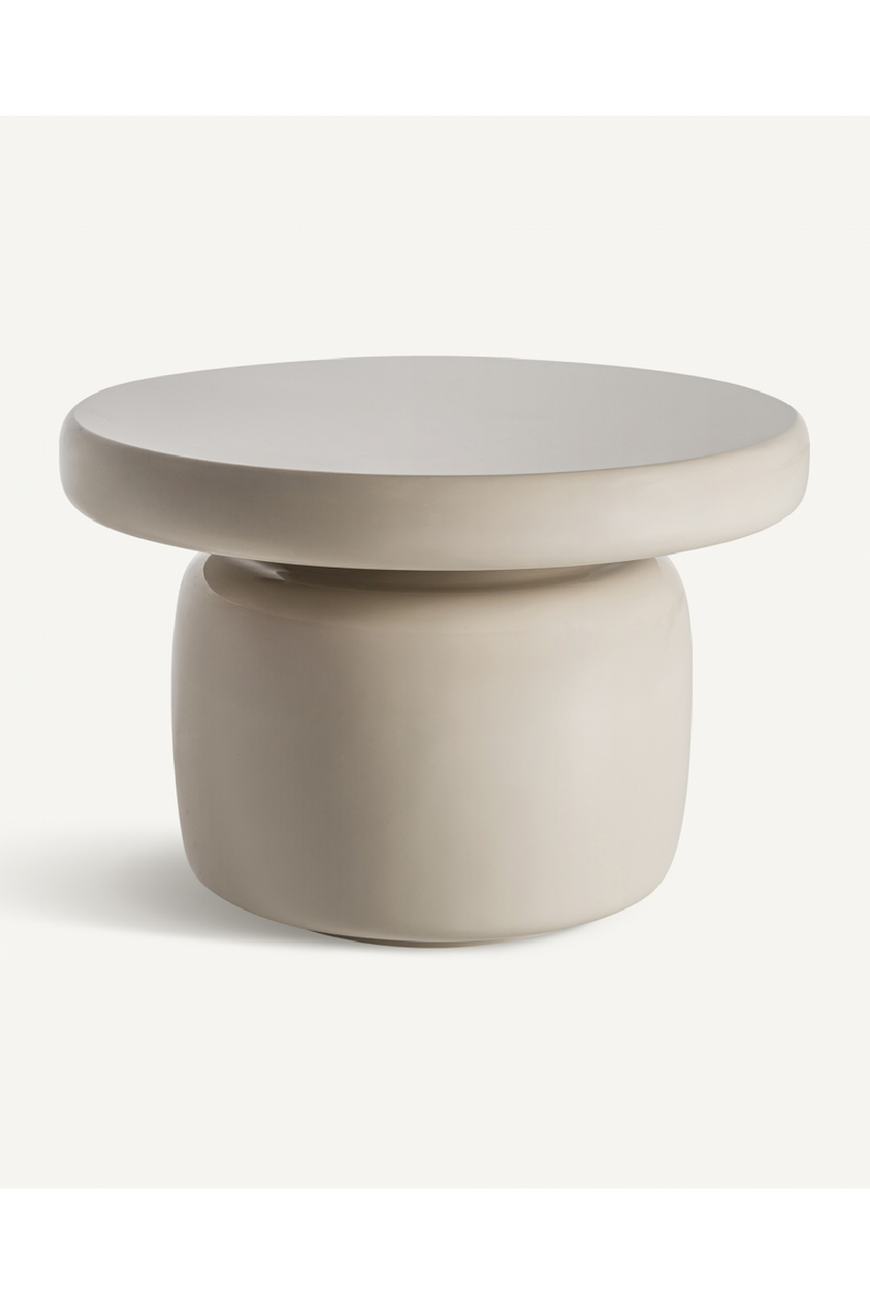 White Fiber Glass Side Table | Vical Home Zorbig | Oroatrade.com