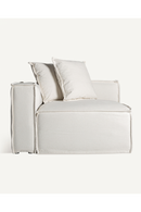 White Linen Left Corner Sofa | Vical Home Virolle | Oroatrade.com