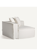 White Linen Left Corner Sofa | Vical Home Virolle | Oroatrade.com