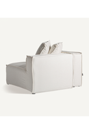 White Linen Left Corner Sofa | Vical Home Virolle | Oroatrade.com