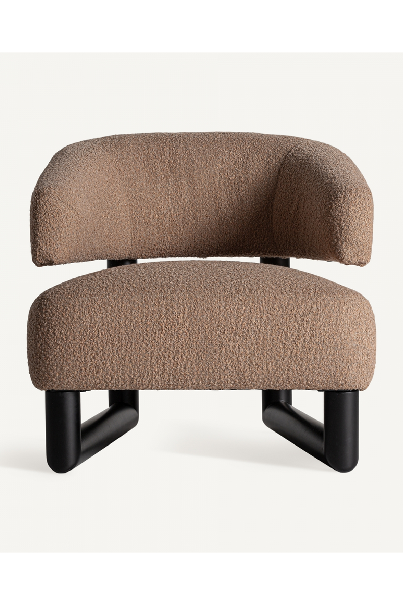 Brown Upholstered Lounge Armchair | Vical Home | Oroatrade.com