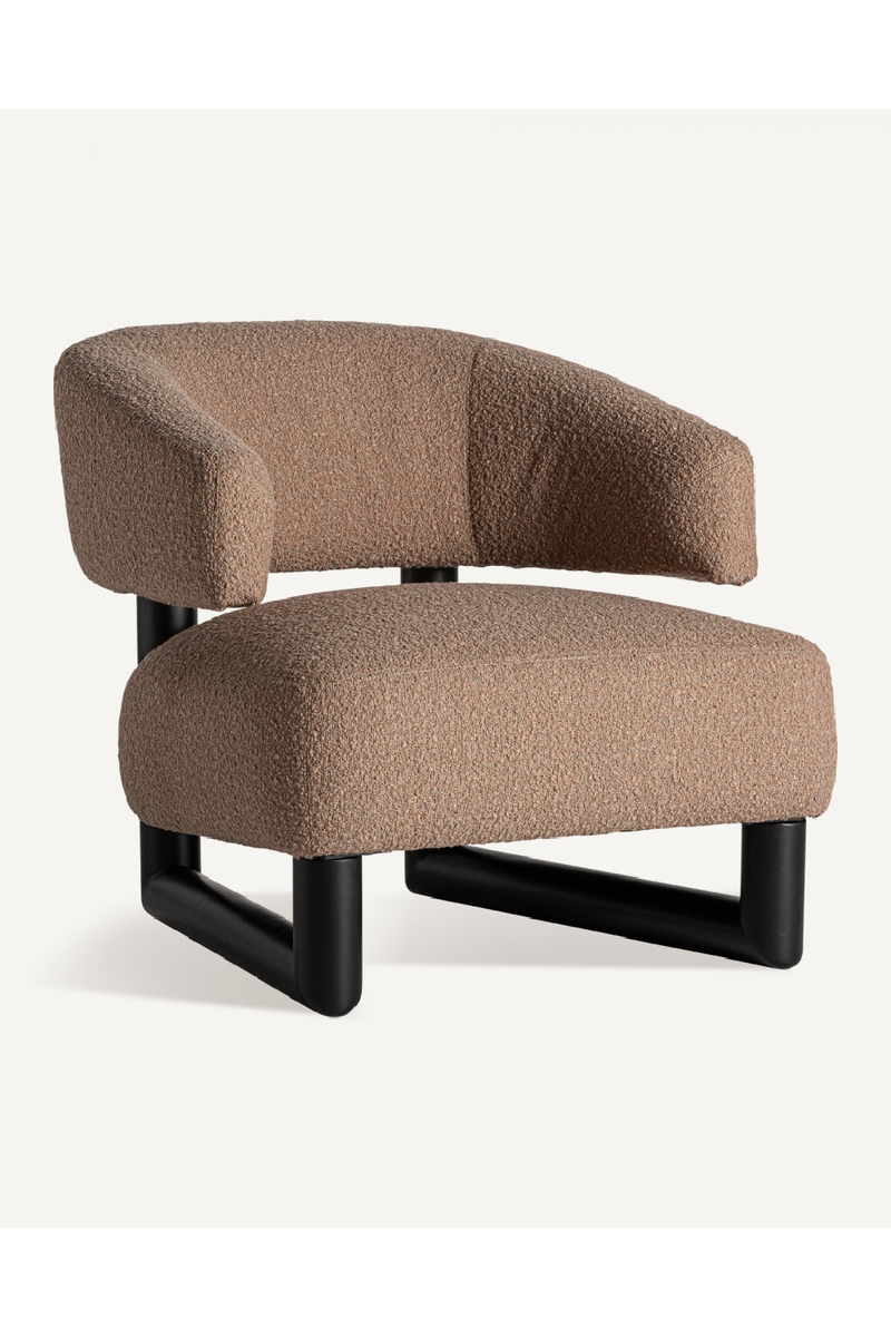 Brown Upholstered Lounge Armchair | Vical Home | Oroatrade.com