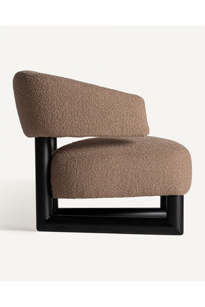 Brown Upholstered Lounge Armchair | Vical Home | Oroatrade.com