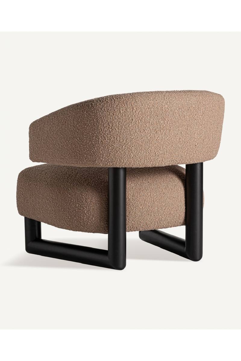 Brown Upholstered Lounge Armchair | Vical Home | Oroatrade.com