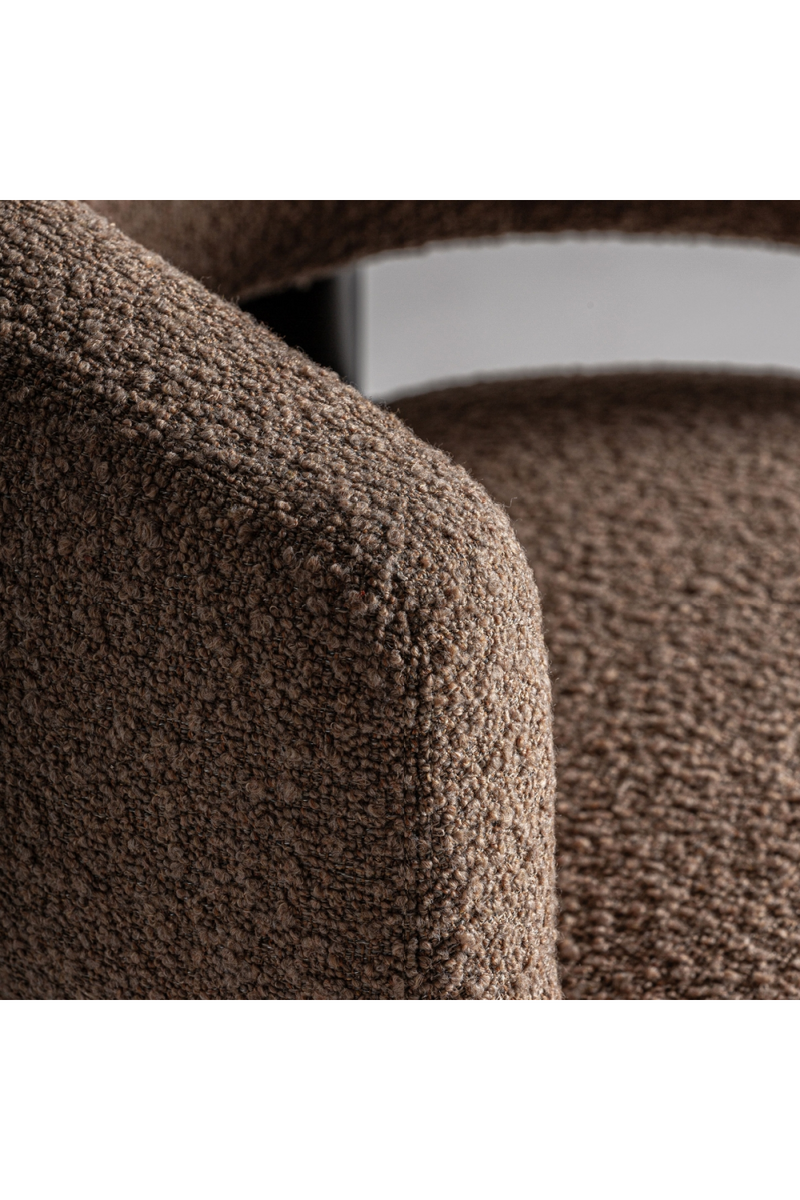 Brown Upholstered Lounge Armchair | Vical Home | Oroatrade.com