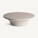 Beige Cement Round Coffee Table | Vical Home Sion