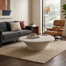 Beige Cement Round Coffee Table | Vical Home Sion