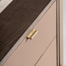 Gold 2-Drawer Bedside Table | Vical Home Monza