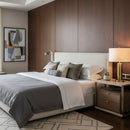 Gold 2-Drawer Bedside Table | Vical Home Monza